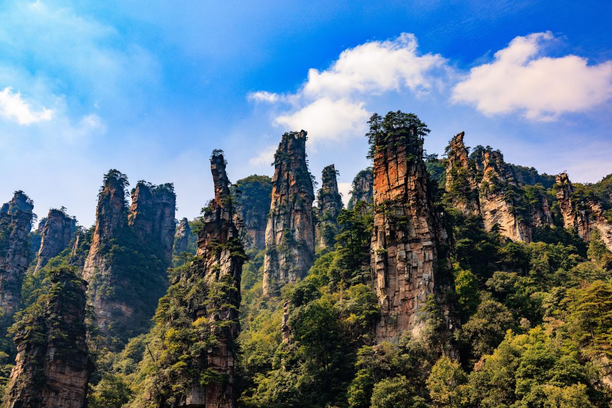 Sandstone peaks in Zhangjiajie